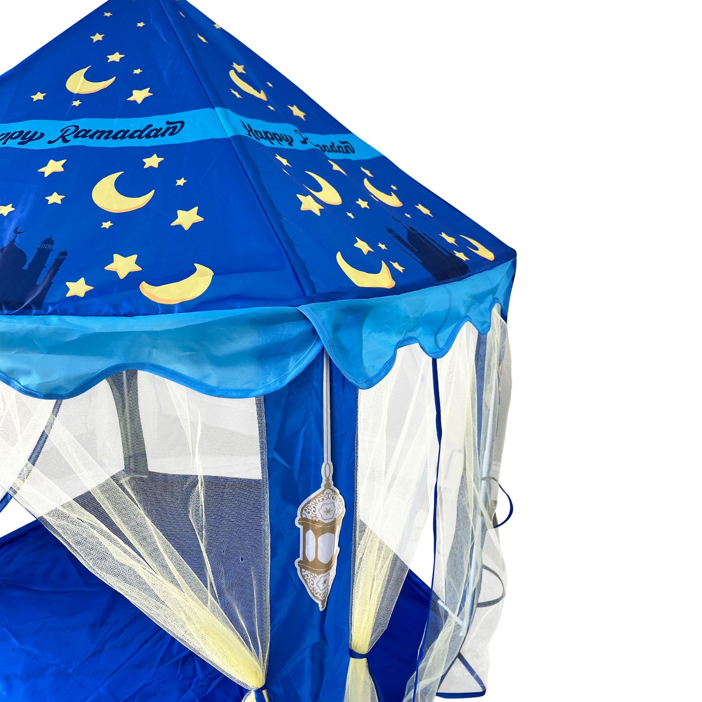 Ramadan Themed Tent for Kids, Large Playhouse Kids Happy Ramadan Play Tent, Children Indoor Tent, Ramadan Gift, Iftar Tent 55'' x 53'' (DxH)