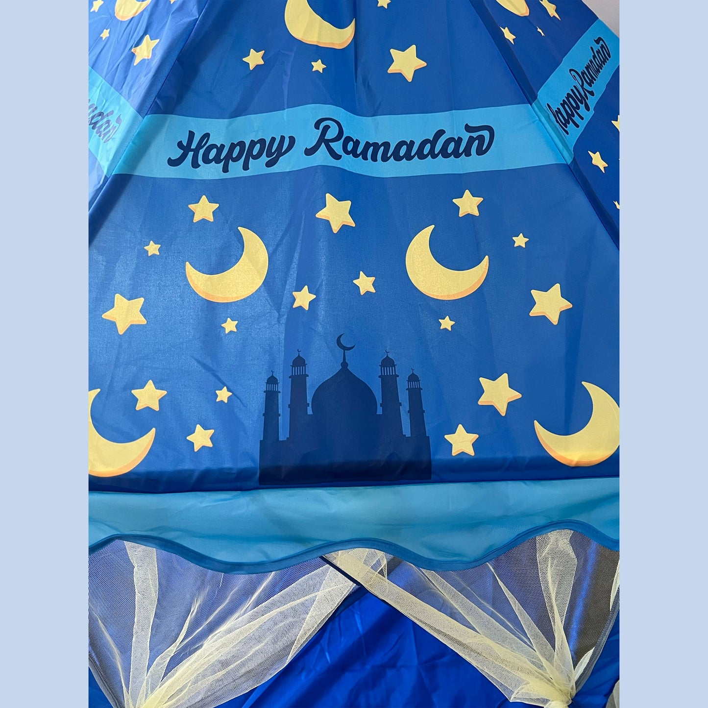 Ramadan Themed Tent for Kids, Large Playhouse Kids Happy Ramadan Play Tent, Children Indoor Tent, Ramadan Gift, Iftar Tent 55'' x 53'' (DxH)